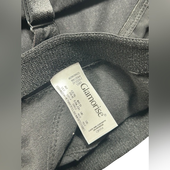 GLAMORISE black full figure 56C wirefree MagicLift front close posture bra NWOT - Picture 9 of 9